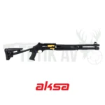 Aksa Crossfire Extreme Wi 12 Kalibre siyah yarı otomatik av tüfeği, taktik plastik kundaklı.
