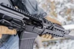 Armsan Armtac RS-S1 siyah teleskopik taktik 12 kalibre şarjörlü yarı otomatik av tüfeği.