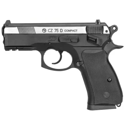 ASG CZ 75 D Compact Dual Tone 4.5mm havalı tabanca, taktik outdoor atış antrenmanları için.