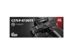 ASG CZ 75 P-07 Duty siyah 4.5mm CO2 havalı tabanca, taktik atış ve eğitim.