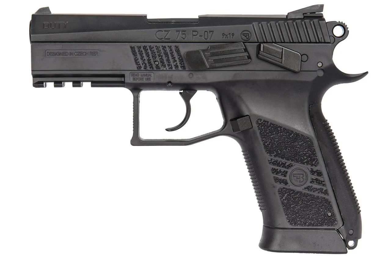 ASG CZ 75 P-07 Duty siyah blowback 4.5mm CO2 havalı tabanca