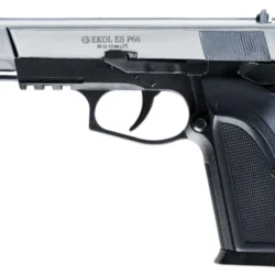 Ekol ES P66 parlak beyaz 4.5mm CO2 çelik BB havalı tabanca modeli.