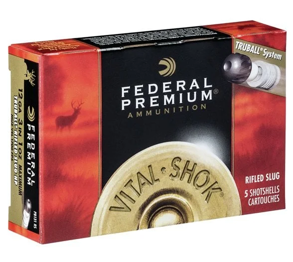 Federal Truball Magnum 12 Kalibre tek kurşun, yüksek isabetli domuz avı fişeği.