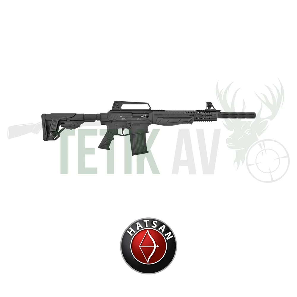 Hatsan Escort SD 12 Şarjörlü Tüfek Hatsan Escort SD 12 Tactical şarjörlü yarı otomatik 12 kalibre taktik av tüfeği.