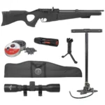 Hatsan Flash 101 Ultimate Combo PCP havalı tüfek tam set dürbün ve pompa dahil.