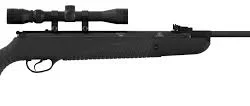 Hatsan Mod 85 Sniper kırmalı havalı tüfek, entegre moderatörlü ve SAS sistemli.
