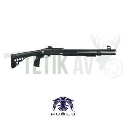 Huğlu Atrox Taktik Plus Pistol Grip 12 Kalibre taktik pompalı av tüfeği.
