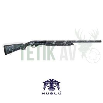 Huğlu Renova Camo Kryptek Neptune 12 kalibre kinetik sistem yarı otomatik av tüfeği.