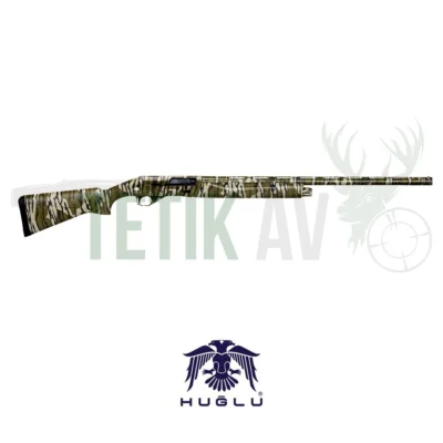 Huğlu Renova Camo Original Bottomland 12 kalibre kinetik sistem yarı otomatik av tüfeği.