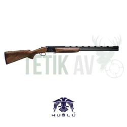 Huğlu Ventus siyah 12 kalibre ejektörlü süperpoze av tüfeği, Türk cevizi kundak.