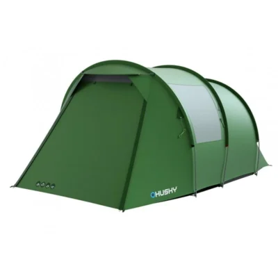 Husky Baul yeşil 4 kişilik su geçirmez tünel tipi outdoor kamp çadırı.