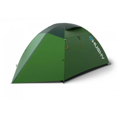 Husky Bright yeşil 4 kişilik su geçirmez outdoor av ve kamp çadırı.