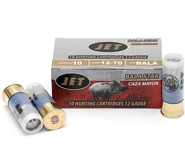 Jet Bala Star 12 Kalibre slug tek kurşun, yüksek tahribatlı domuz kurşunu.