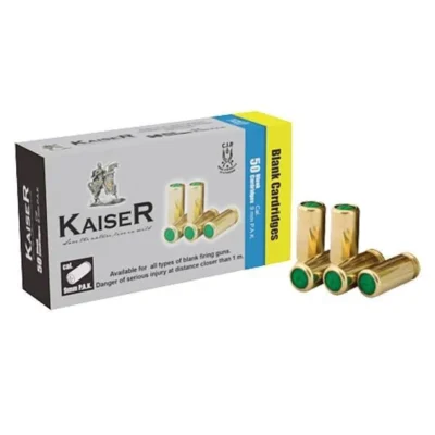 Kaiser 9 mm Gold kurusıkı tabanca ses mermisi 50'li paket yüksek desibel