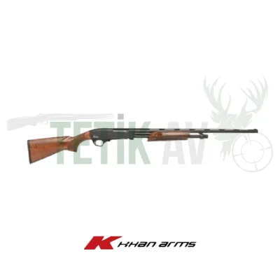 Khan Arms Pxs W 12 Kalibre ahşap kundaklı pompalı av tüfeği.