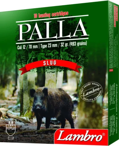 Lambro Palla 12 Kalibre 32 gram slug domuz kurşunu ve av fişeği.