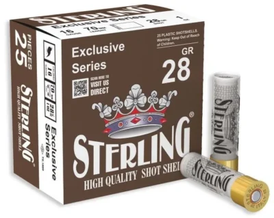 Sterling 16 kalibre 28 gram bior tapa av fişeği, yüksek isabetli saçma dağılımı.