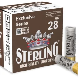 Sterling 16 kalibre 28 gram saçmalı av fişeği 25'li paket.