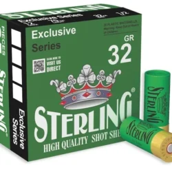 Sterling 32 gram 12 kalibre yüksek çıkış hızlı power tapa profesyonel av fişeği.