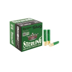 Sterling 36 kalibre slug tek kurşun domuz kurşunu av ve savunma fişeği.