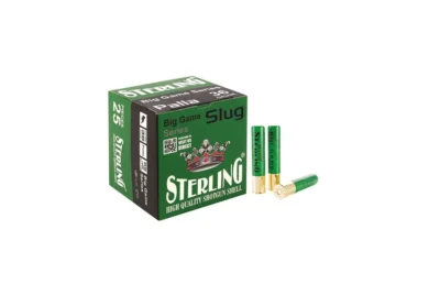 Sterling 36 kalibre slug tek kurşun domuz kurşunu av ve savunma fişeği.
