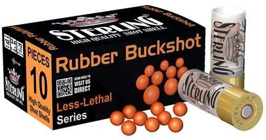 Sterling 12 Kalibre Savunma Fişeği Sterling 12 Kalibre kauçuk 9 pellets buckshot savunma fişeği en uygun fiyatlarla.