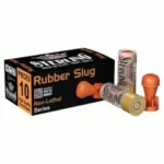 Sterling 12 kalibre kauçuk savunma tek kurşun slug fişeği mühimmatı.