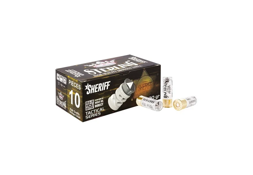 Sterling Sheriff 12 Kalibre 30 gram slug domuz kurşunu mühimmatı.