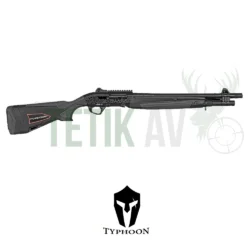 Taktik atış ve savunma odaklı Typhoon Arma 12 Black 12 Kalibre yarı otomatik av tüfeği.