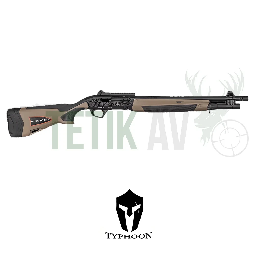 Typhoon Arma 12 Tactical FDE Typhoon Arma 12 Tactical FDE 12 Kalibre yarı otomatik taktik av tüfeği.