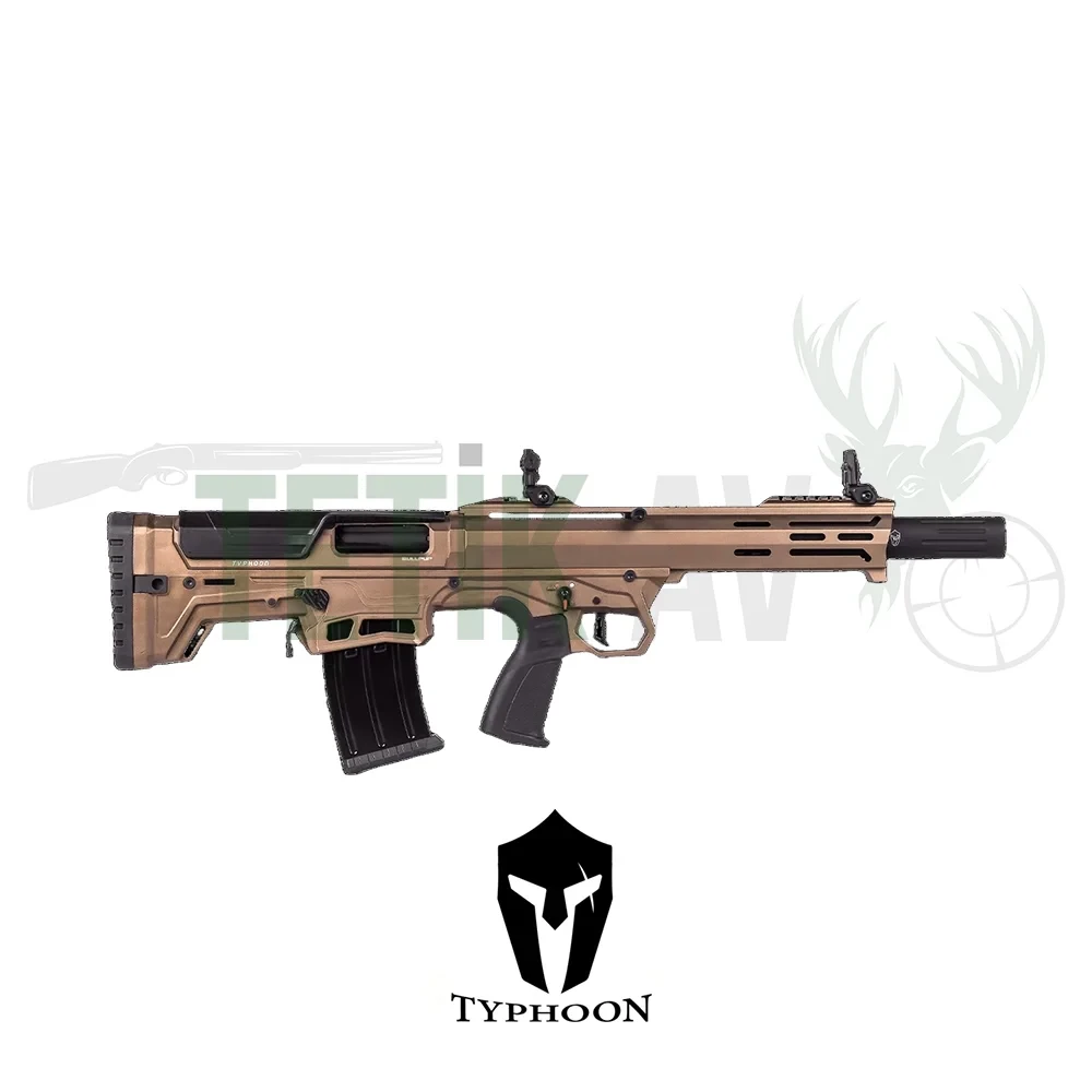 Typhoon Sierra 12 Bullpup Bronz Typhoon Sierra 12 Bullpup bronz renkli 12 kalibre taktik yarı otomatik şarjörlü av tüfeği.
