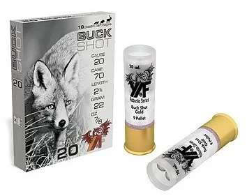 Yaf 20 kalibre 8/0 buckshot şevrotin domuz ve av fişeği.