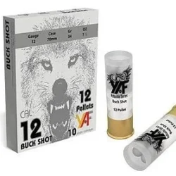 Yaf Buckshot 9/0 12 Pellets 12 Kalibre şevrotin domuz avı ve savunma fişeği