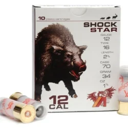 Yaf Shock Star 12 Kalibre 34 gram slug tek kurşun domuz av fişeği.