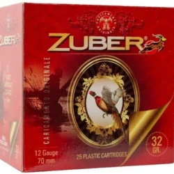 Zuber 32 Gr. 12 Kalibre av fişeği, etkili avcılık için yüksek performans ve güvenilirlik sunar.