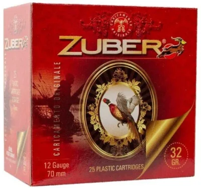 Zuber 32 Gr. 12 Kalibre av fişeği, etkili avcılık için yüksek performans ve güvenilirlik sunar.