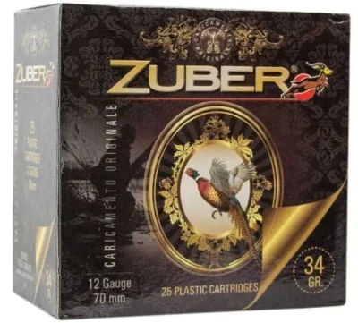 Zuber 34 Gr 12 Kalibre av fişeği, etkili ve güvenilir av performansı için.