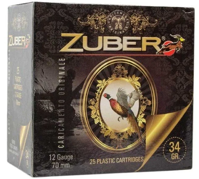 Zuber 34 Gr 12 Kalibre av fişeği, etkili ve güvenilir av performansı için.