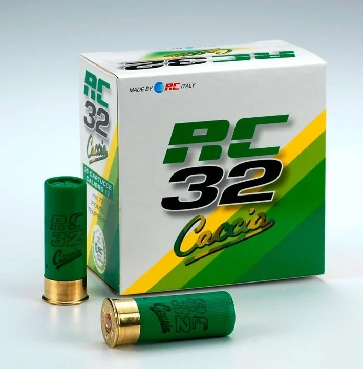 RC Caccia 32 Gram 12 Kalibre RC Caccia 32 gram 12 kalibre yüksek isabetli ithal av fişeği.