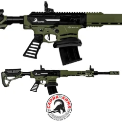 Capra Arms KA-12 PRO haki renkli 12 kalibre taktik şarjörlü yarı otomatik av tüfeği.