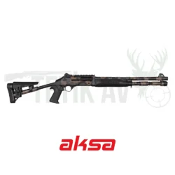 Aksa Crossfire Wi Fx-10 12 kalibre yarı otomatik av tüfeği, taktik kamuflaj deseniyle.