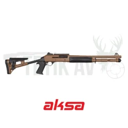 Aksa Crossfire Wi Fx-11 12 kalibre siyah yarı otomatik av tüfeği, taktik ve avcılık için.