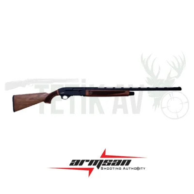 Armsan A612 10. Yıl serisi, siyah kasalı 12 kalibre yarı otomatik ceviz kundak av tüfeği.