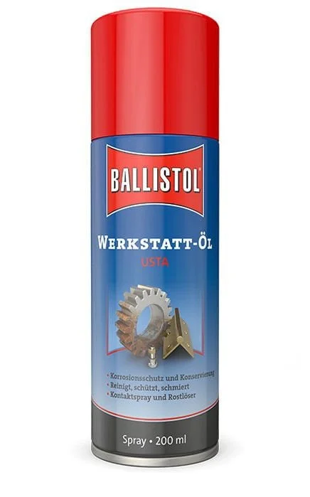 Ballistol Usta Silah Bakım Yağı 200ml Ballistol Usta 200 ml çok yönlü silah bakım yağı ve pas sökücü koruyucu sprey.