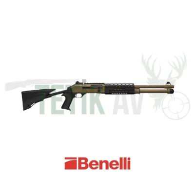 Benelli M4 T-pro Brown 12 kalibre teleskopik dipçikli yarı otomatik taktik av tüfeği.