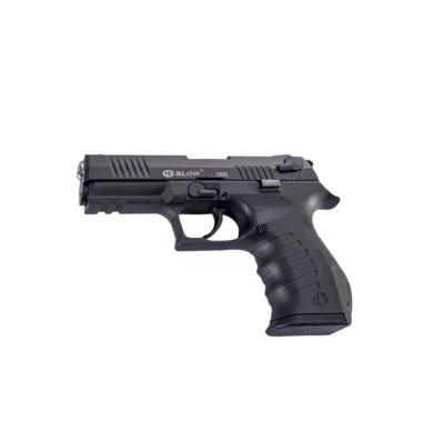 Blow TR92 siyah 9mm kurusıkı ses tabancası, taktik antrenman ve yüksek sesli caydırıcı silah.