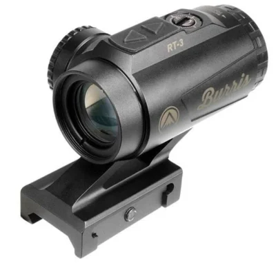Burris RT-3 3x büyütmeli prizmatik red dot taktik nişangah, yivli ve yivsiz av tüfekleri için.