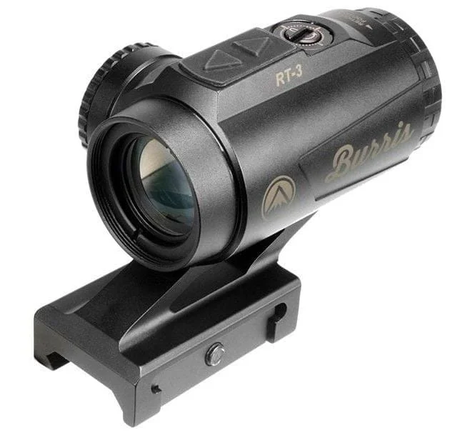 Burris RT-3 3x Prizmatik Nişangah Burris RT-3 3x büyütmeli prizmatik red dot taktik nişangah, yivli ve yivsiz av tüfekleri için.