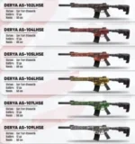 Solak atıcılar için Derya MK-12 AS-101LH 12 kalibre şarjörlü yarı otomatik taktik av tüfeği.
