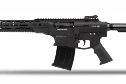 Solaklar için özel üretilmiş Derya MK-12 AS-101LH 12 kalibre şarjörlü yarı otomatik taktik av tüfeği.